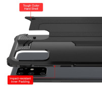 Силиконов гръб ТПУ Hybrid Armor Deffender за Samsung Galaxy S20 Plus G985 черен